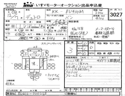 Hino DUTRO  с аукциона в Японии
