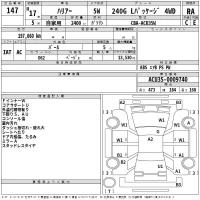 Toyota HARRIER лот № 147 оценка RA  с аукциона в Японии 2