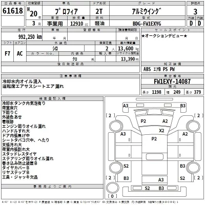 Hino PROFIA  с аукциона в Японии