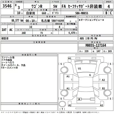 Suzuki WAGON R  с аукциона в Японии