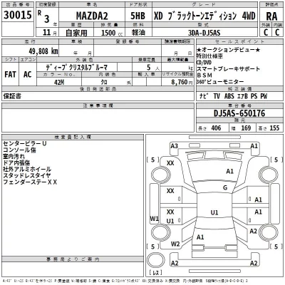 Mazda MAZDA2  с аукциона в Японии