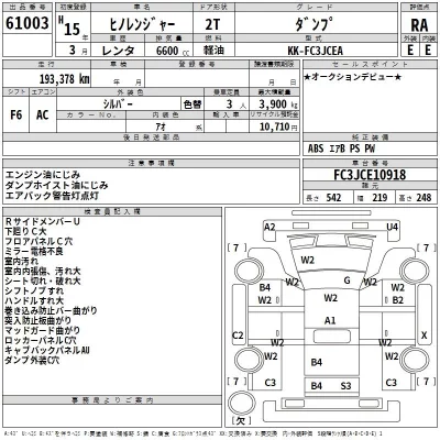 Hino RANGER  с аукциона в Японии