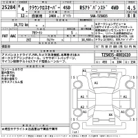 Toyota CROWN CROSSOVER лот № 25284 оценка 4.5  с аукциона в Японии 2