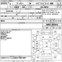 Toyota VOXY лот № 25291 оценка 3.5  с аукциона в Японии 2