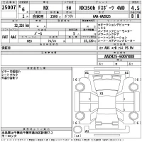 Lexus NX лот № 25007 оценка 4.5  с аукциона в Японии 2