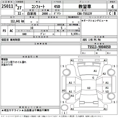 Toyota COMFORT  с аукциона в Японии