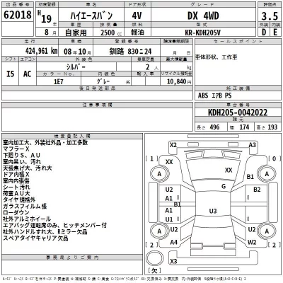 Toyota HIACE VAN  с аукциона в Японии