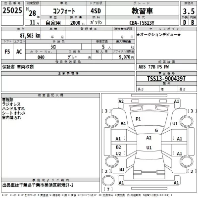 Toyota COMFORT  с аукциона в Японии