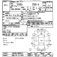 Toyota CROWN лот № 2011 оценка R  с аукциона в Японии 2