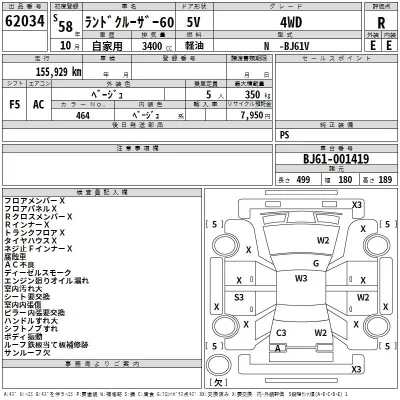 Toyota LAND CRUISER  с аукциона в Японии