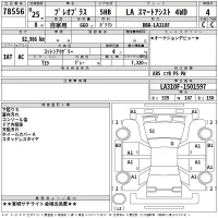 Subaru PLEO PLUS лот № 78556 оценка 4  с аукциона в Японии 2