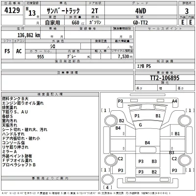 Subaru SAMBAR  с аукциона в Японии