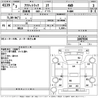 Honda ACTY TRUCK лот № 4139 оценка 3  с аукциона в Японии 2