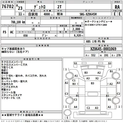 Hino DUTRO  с аукциона в Японии