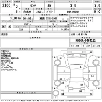 Toyota TANK лот № 2100 оценка 3.5  с аукциона в Японии 2