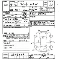 Honda FIT лот № 2126 оценка R  с аукциона в Японии 2