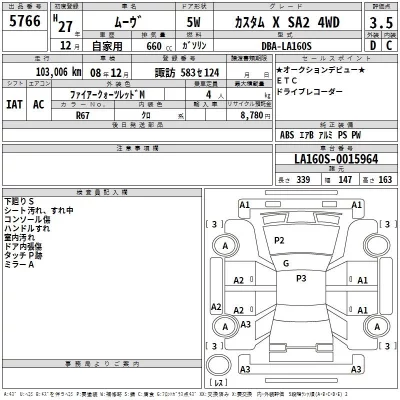 Daihatsu MOVE  с аукциона в Японии