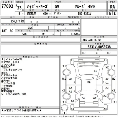Daihatsu HIJET VAN  с аукциона в Японии