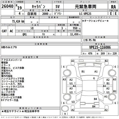 Nissan CARAVAN VAN  с аукциона в Японии