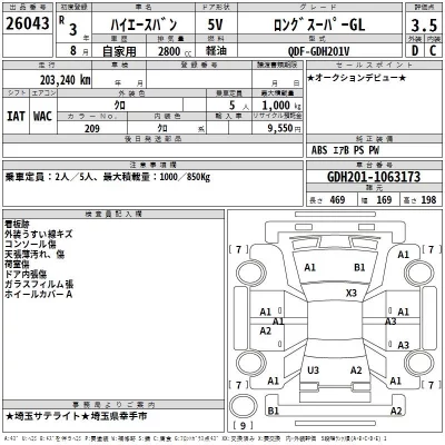 Toyota HIACE VAN  с аукциона в Японии