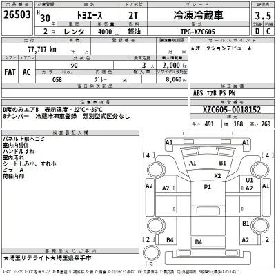 Toyota TOYOACE  с аукциона в Японии