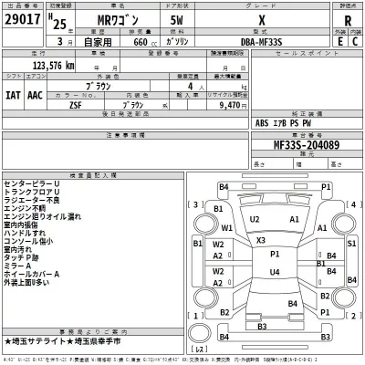 Suzuki MRWAGON  с аукциона в Японии