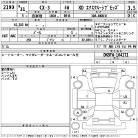 Mazda CX-3 лот № 2190 оценка 3.5  с аукциона в Японии 2