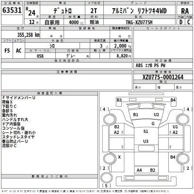 Hino DUTRO  с аукциона в Японии