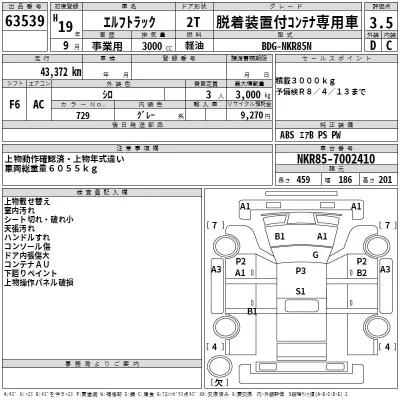 Isuzu ELF  с аукциона в Японии