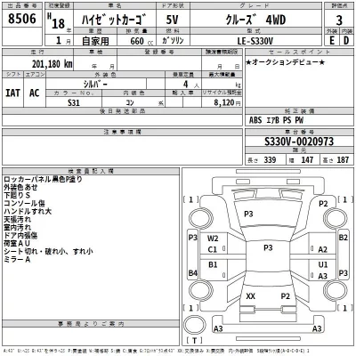Daihatsu HIJET VAN  с аукциона в Японии