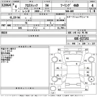 Subaru CROSSTREK лот № 32064 оценка 4  с аукциона в Японии 2