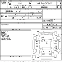 Nissan SERENA лот № 9281 оценка 3.5  с аукциона в Японии 2