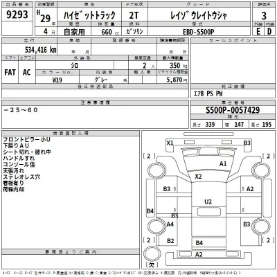 Daihatsu HIJET TRUCK  с аукциона в Японии