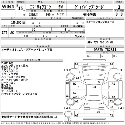 Suzuki EVERY WAGON  с аукциона в Японии