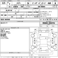 Toyota HARRIER лот № 125 оценка R  с аукциона в Японии 2