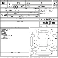 Toyota YARIS лот № 177 оценка 3.5  с аукциона в Японии 2