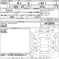 Honda ZR-V лот № 52181 оценка 4  с аукциона в Японии 2