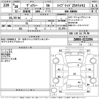 Toyota VOXY лот № 220 оценка 3.5  с аукциона в Японии 2