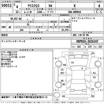 Toyota YARIS CROSS  с аукциона в Японии
