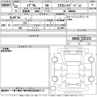 Toyota IPSUM лот № 58007 оценка *  с аукциона в Японии 2