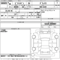 Toyota PIXIS VAN лот № 58009 оценка *  с аукциона в Японии 2