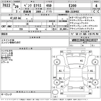 Mercedes-Benz E CLASS лот № 7022 оценка 4  с аукциона в Японии 2