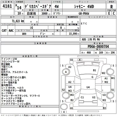 Mitsubishi DELICA  с аукциона в Японии