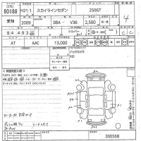 Nissan SKYLINE лот № 80188 оценка 4  с аукциона в Японии 10