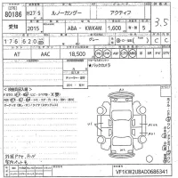 Renault KANGOO лот № 80186 оценка 3.5  с аукциона в Японии 10