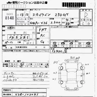 Nissan SKYLINE лот № 8148 оценка R  с аукциона в Японии 7