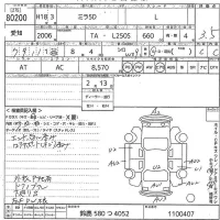 Daihatsu MIRA лот № 80200 оценка 3.5  с аукциона в Японии 10