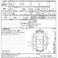 Suzuki SWIFT лот № 80236 оценка 3.5  с аукциона в Японии 10