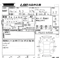 Nissan MOCO лот № 9257 оценка 3.5  с аукциона в Японии 5