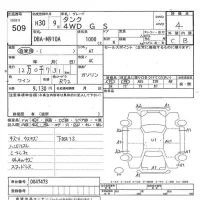 Toyota TANK лот № 509 оценка 4  с аукциона в Японии 8